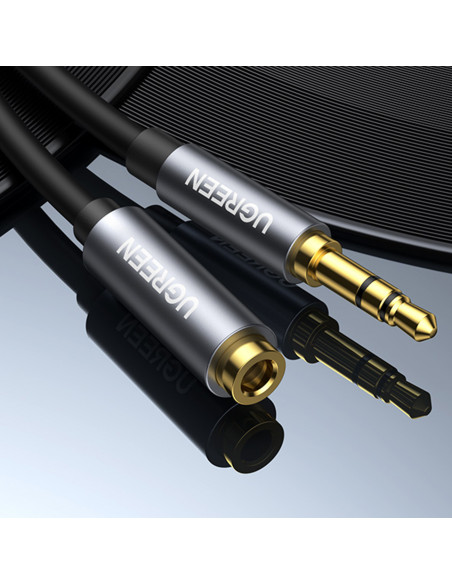 
Garso prailginimo kabelis su mini lizdu 3,5 mm, 5 m - sidabrinis
