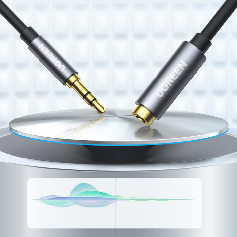 
Garso prailginimo kabelis su mini lizdu 3,5 mm, 5 m - sidabrinis
