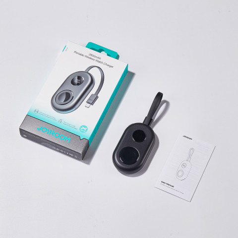 
2500 mAh išorinė baterija su 3 W „Apple Watch“ įkrovikliu ir USB-C laidu – juoda
