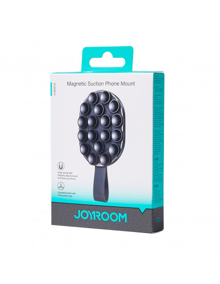 
Magnetinis telefono laikiklis 4,7–7 colių su siurbtukais stikliniam veidrodžiui – juodas
