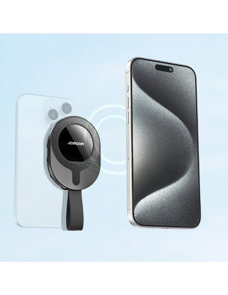 
Magnetinis telefono laikiklis 4,7–7 colių su siurbtukais stikliniam veidrodžiui – juodas
