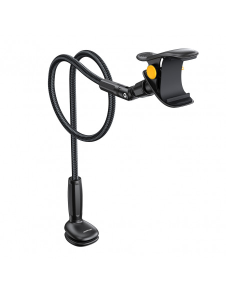 
Stalinis telefono laikiklis su lanksčia „Gooseneck“ rankena - juodas
