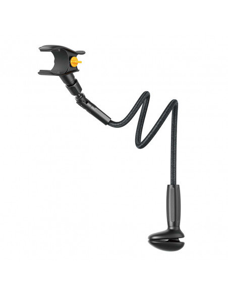 
Stalinis telefono laikiklis su lanksčia „Gooseneck“ rankena - juodas
