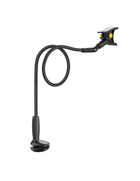 
Stalinis telefono laikiklis su lanksčia „Gooseneck“ rankena - juodas
