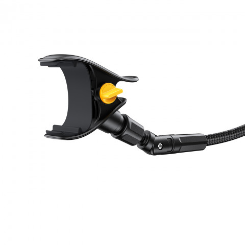 
Stalinis telefono laikiklis su lanksčia „Gooseneck“ rankena - juodas
