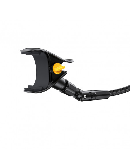 
Stalinis telefono laikiklis su lanksčia „Gooseneck“ rankena - juodas
