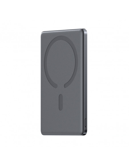 
5000mAh USB-C išorinė baterija su 20 W PD ir 15 W indukciniu įkrovimu – pilka
