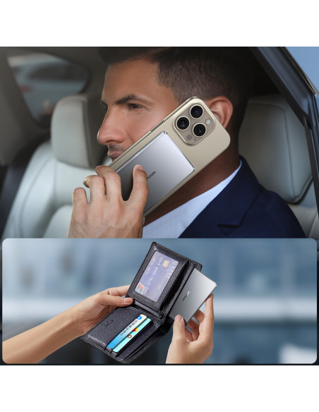 
5000mAh USB-C išorinė baterija su 20 W PD ir 15 W indukciniu įkrovimu – pilka
