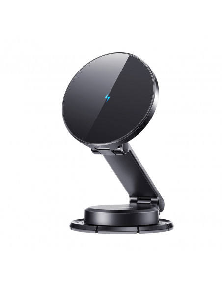 
Magnetinis automobilio telefono laikiklis su 15 W indukciniu įkrovikliu - juodas
