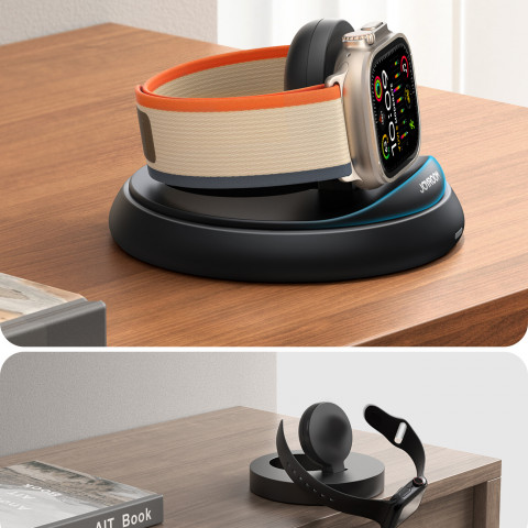 
Sulankstomas belaidis „Apple Watch“ įkroviklis – juodas
