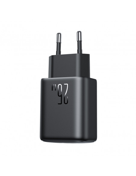 
USB-C 25W SFC PPS PD sieninis įkroviklis – juodas
