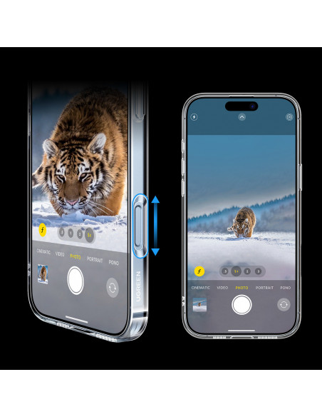
Elegantiškas skaidrus magnetinis dėklas, skirtas „iPhone 16 Plus“ – permatomas
