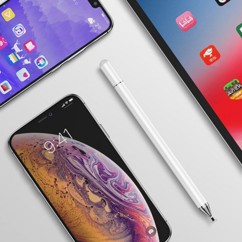 
„Excellent“ serijos pasyvus jutiklinis rašiklis talpiniams ekranams – baltas
