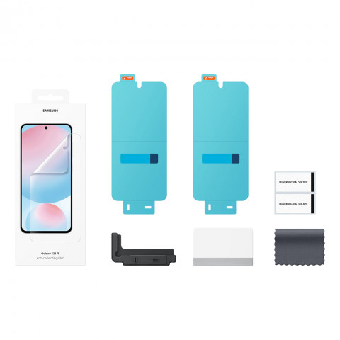 
2x „Samsung“ ekrano apsaugos, skirtos „Samsung Galaxy S24 FE“.
