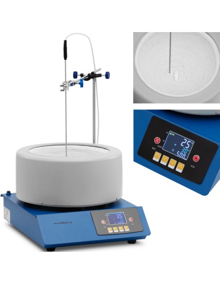 Laboratorinis šildymo apvalkalas su magnetine maišykle + stovas 5 l 1800 aps./min 300 C Laboratorinis šildymo apvalkalas su magnetine maišykle + stovas 5 l 1800 aps./min 300 C