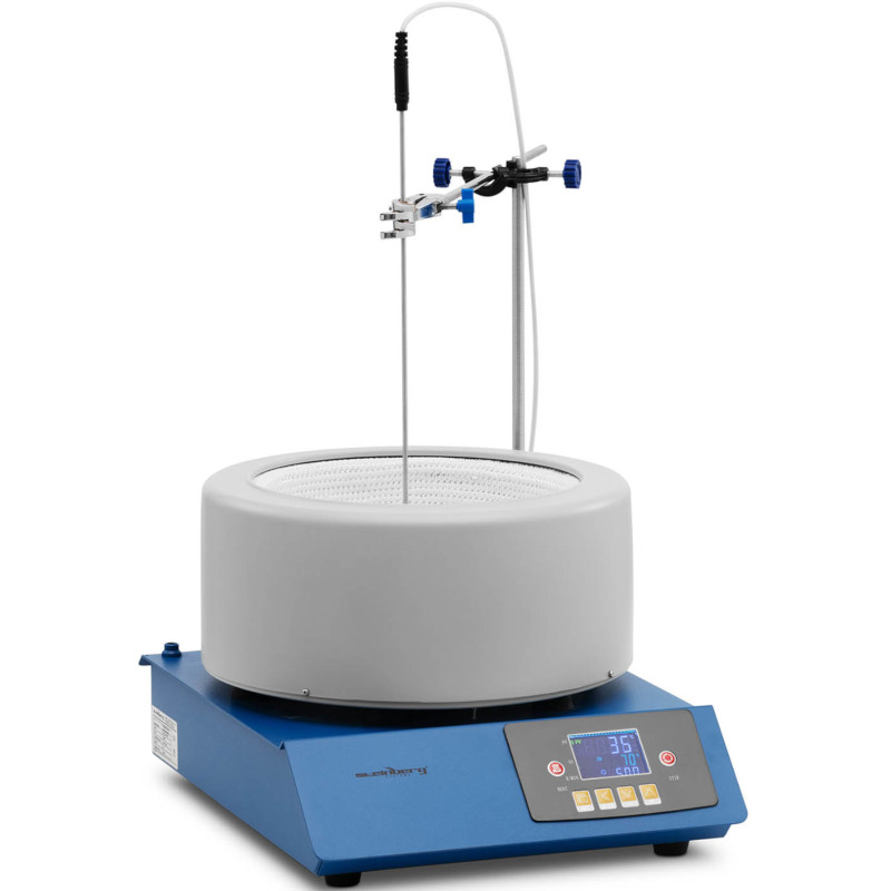 Laboratorinis šildymo apvalkalas su magnetine maišykle + stovas 5 l 1800 aps./min 300 C