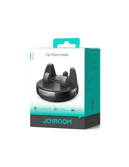 
Automobilinis telefono laikiklis su prietaisų skydelio laikikliu – juodas
