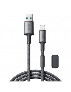 
USB-A – „iPhone Lightning“ laidas su magnetiniu laikikliu ir organizatoriumi, 1,2 m – pilkas
