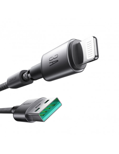
USB-A – „iPhone Lightning“ laidas su magnetiniu laikikliu ir organizatoriumi, 1,2 m – pilkas
