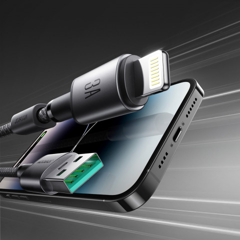 
USB-A – „iPhone Lightning“ laidas su magnetiniu laikikliu ir organizatoriumi, 1,2 m – pilkas
