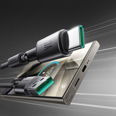 
USB-A - USB-C laidas su organizatoriumi ir magnetiniu laikikliu 1,2 m - pilkas
