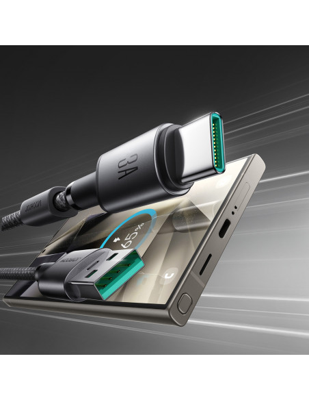 
USB-A - USB-C laidas su organizatoriumi ir magnetiniu laikikliu 1,2 m - pilkas
