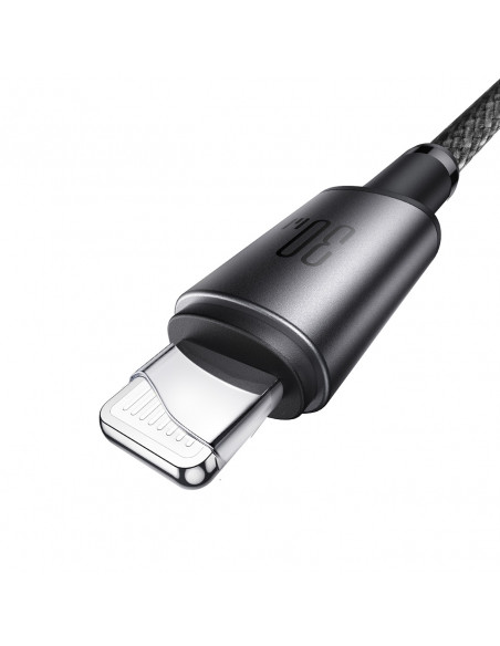 
USB-C – „iPhone Lightning“ laidas su magnetiniu laikikliu ir organizatoriumi, 1,2 m – pilkas
