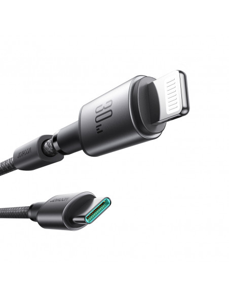 
USB-C – „iPhone Lightning“ laidas su magnetiniu laikikliu ir organizatoriumi, 1,2 m – pilkas
