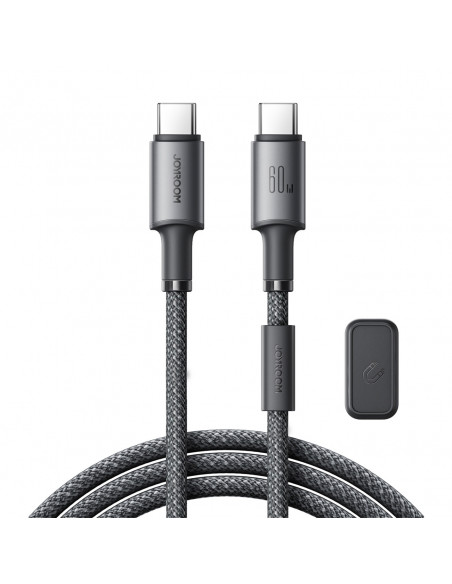 
USB-C – USB-C laidas su organizatoriumi ir magnetiniu laikikliu 1,2 m – pilkas
