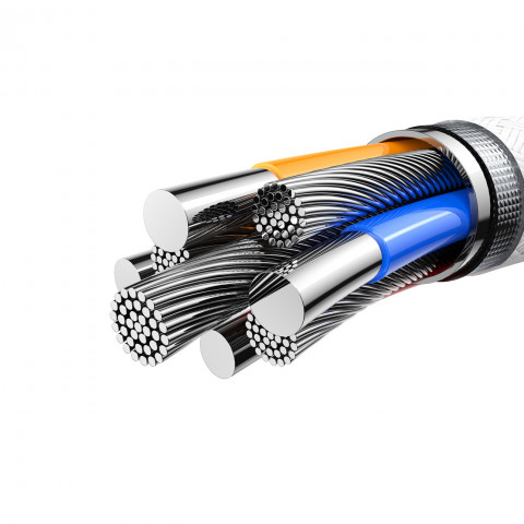 
„Cutting-Edge“ serijos 3A USB-A į „iPhone Lightning“ laidas, 1,2 m – pilkas
