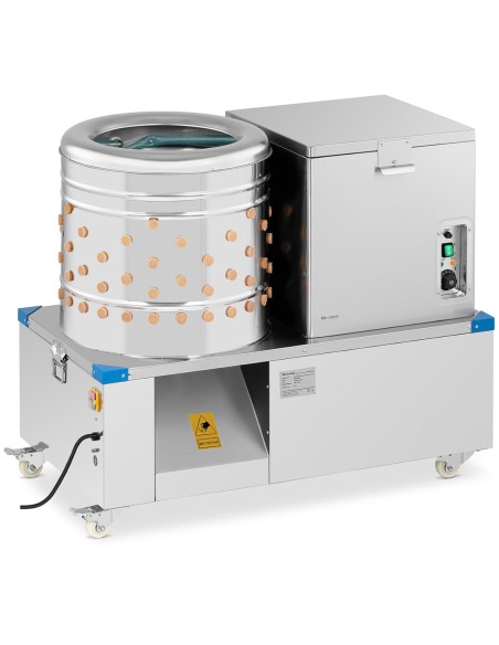 Skubarka paukštienos vištienos kalakutų nuplikymo aparatas 2in1 būgno sk. 50 cm 55 l 1,5 kW