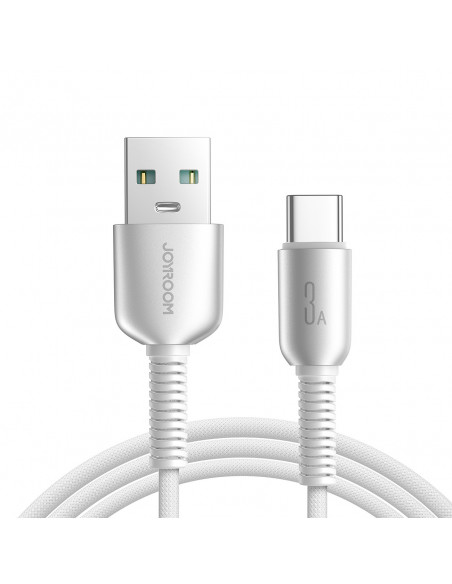 
„Cutting-Edge“ serijos 3A USB-A - USB-C 1,2 m laidas - pilkas
