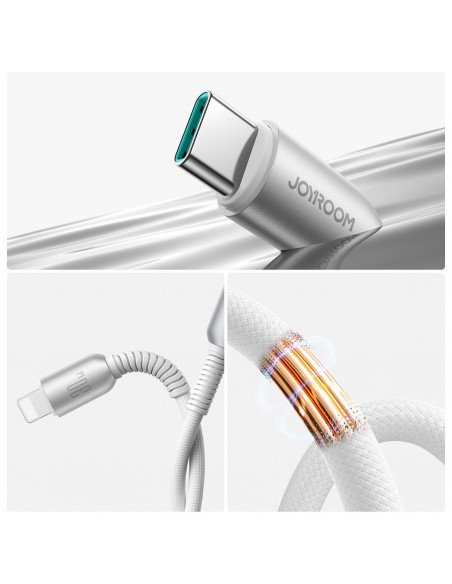 
„Cutting-Edge“ serijos 30 W USB-C–iPhone „Lightning“ laidas, 1,2 m – pilkas
