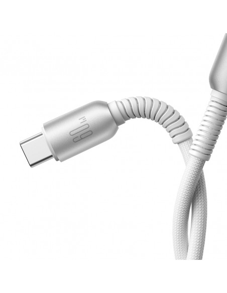 
„Cutting-Edge“ serijos 60 W USB-C – USB-C 1,2 m laidas – pilkas
