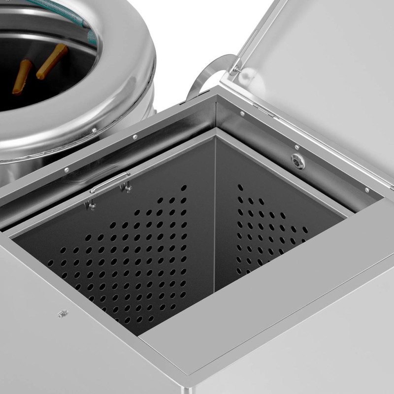 Skubarka paukštienos vištienos kalakutų nuplikymo aparatas 2in1 būgno sk. 50 cm 55 l 1,5 kW