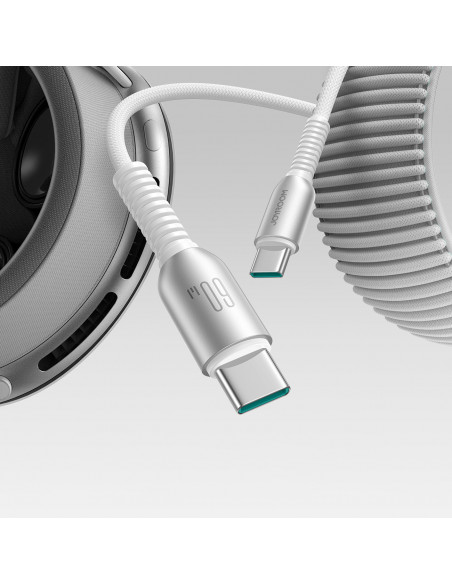 
„Cutting-Edge“ serijos 60 W USB-C – USB-C 1,2 m laidas – pilkas
