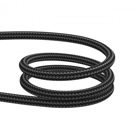 
„Crystal-Clear“ 3A serijos USB-A į „iPhone“ „Lightning“ laidas, 1,2 m – juodas
