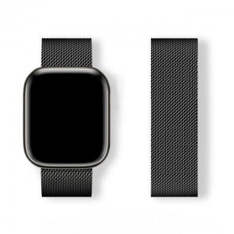 
„Milanese Loop“ apyrankė, skirta „Apple Watch 38/ 40/ 41“ – juoda
