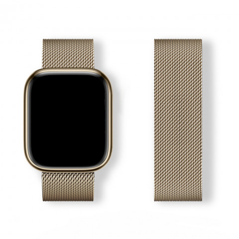 
„Milanese Loop“ apyrankė, skirta „Apple Watch 38/ 40/ 41“ – auksinė
