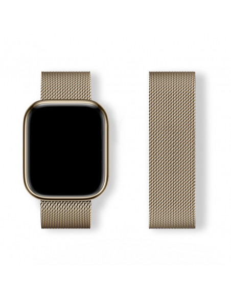 
„Milanese Loop“ apyrankė, skirta „Apple Watch 42/ 44/ 45/ 46/ 49“ – auksinė
