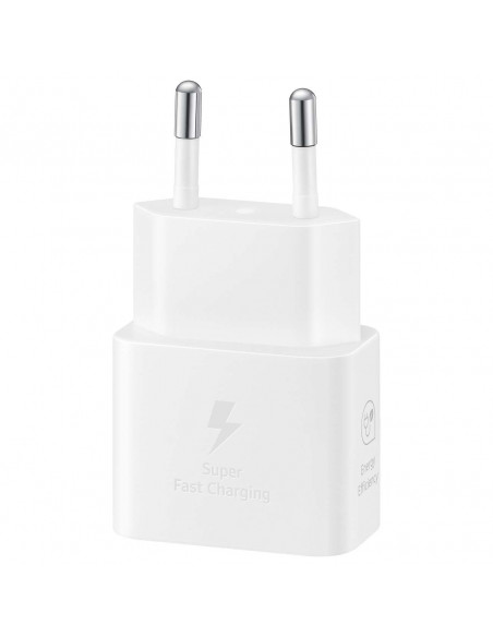 
„Samsung GaN USB-C 25W SFC“ sieninis įkroviklis – baltas
