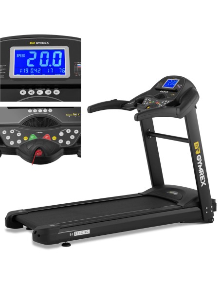 Profesionalus elektrinis bėgimo takelis iki 120 kg 12 LCD programų 1837 W