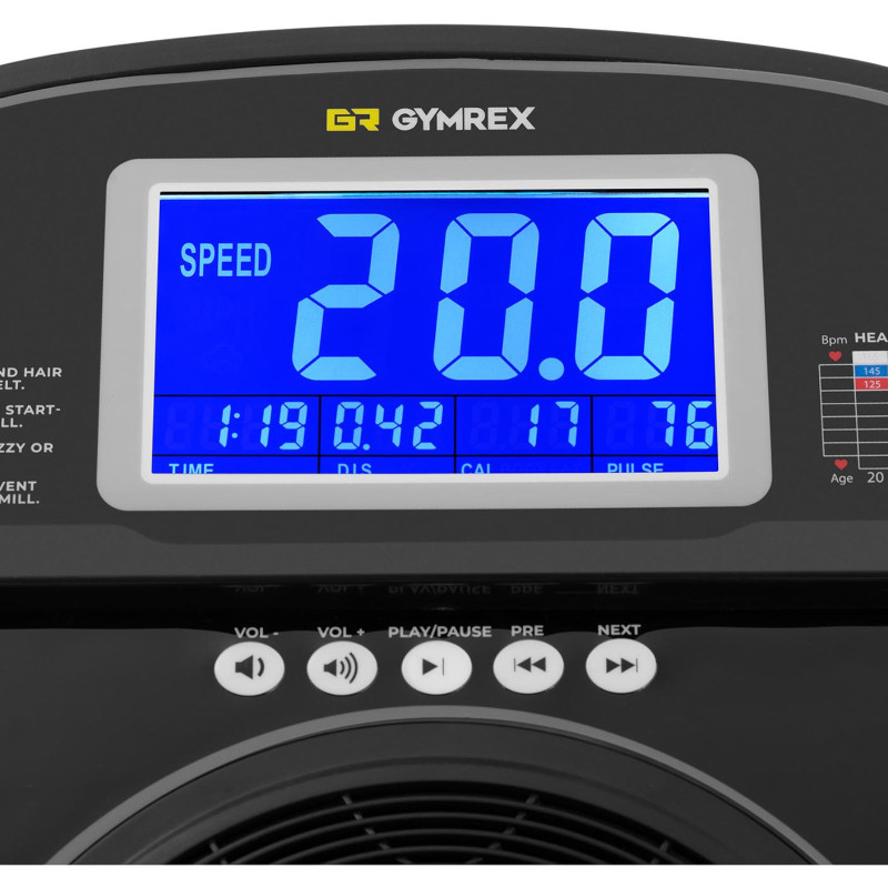 Profesionalus elektrinis bėgimo takelis iki 120 kg 12 LCD programų 1837 W