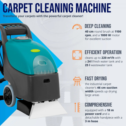 
Kilimų skalbimo mašina 40 cm 220 m2/ h 1500 W
