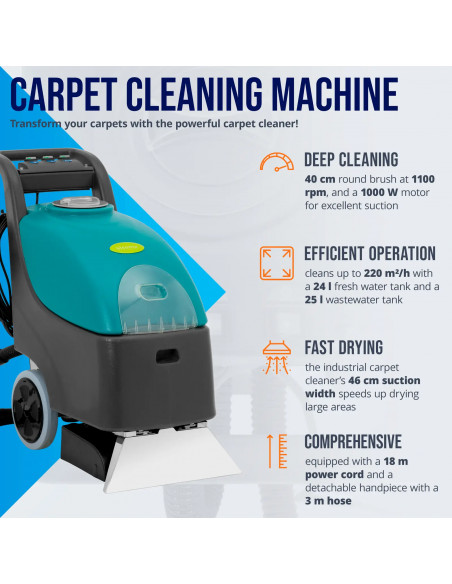 
Kilimų skalbimo mašina 40 cm 220 m2/ h 1500 W
