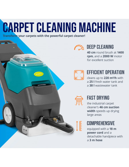 
Kilimų skalbimo mašina 40 cm 220 m2/ h 2500 W
