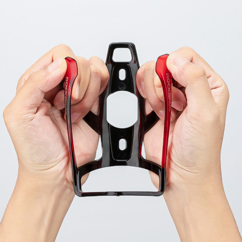 
Dviračio butelio laikiklis – juodas ir raudonas
