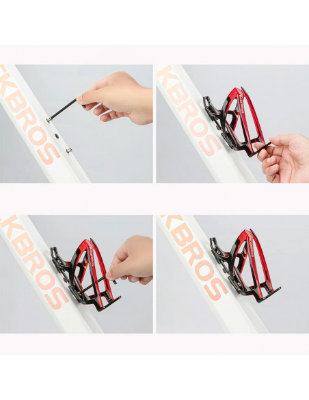 
Dviračio butelio laikiklis – juodas ir raudonas
