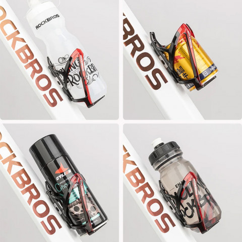 
Dviračio butelio laikiklis – juodas ir raudonas
