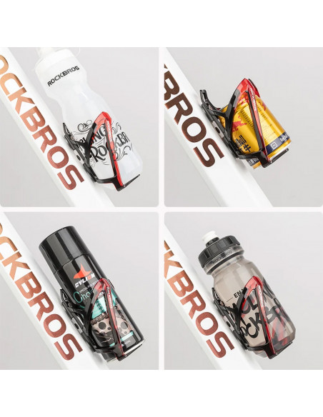 
Dviračio butelio laikiklis – juodas ir raudonas
